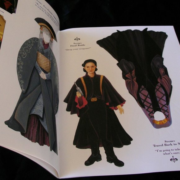 Star Wars Queen Amidala Paperdoll Book Naboo Episode 1 New Uncut 1999 - Picture 6 of 7